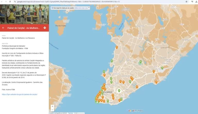 Mapa Interativo Facilita Acesso Virtual a Bens Tombados de Salvador