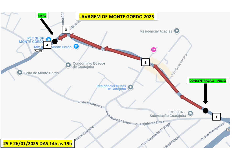 STT reordena fluxo de veículos durante Lavagem de Monte Gordo